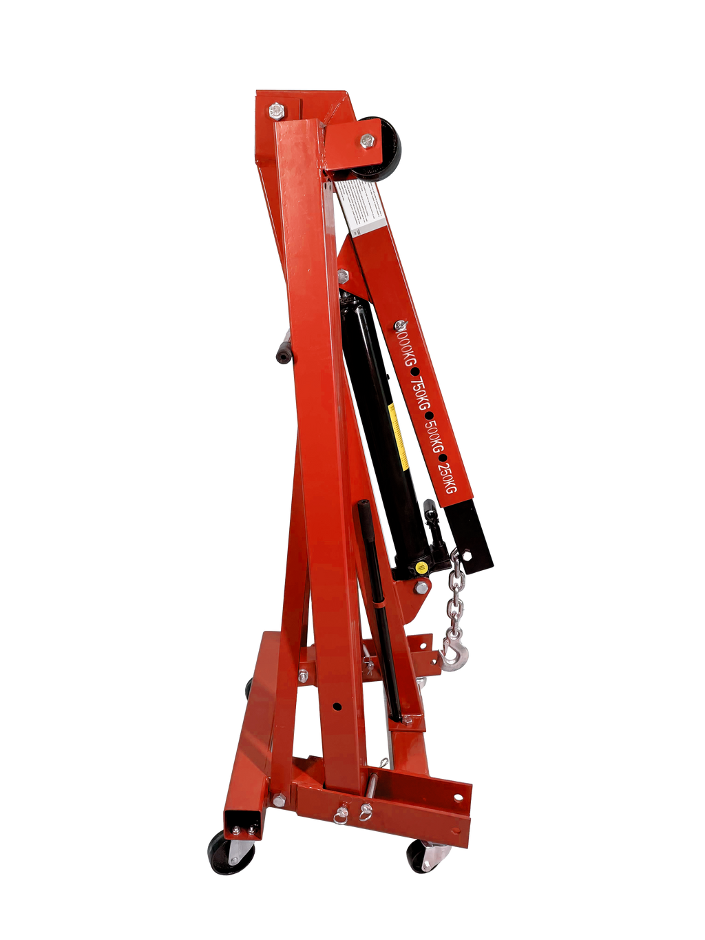 Guincho Hidráulico Dobrável 1 Ton – Vermelho