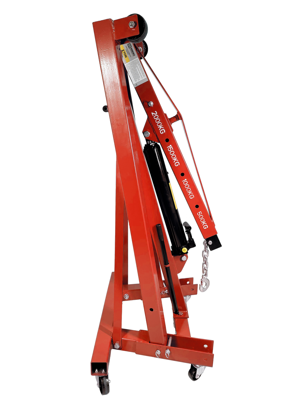 Guincho Hidráulico Dobrável 2 Ton – Vermelho