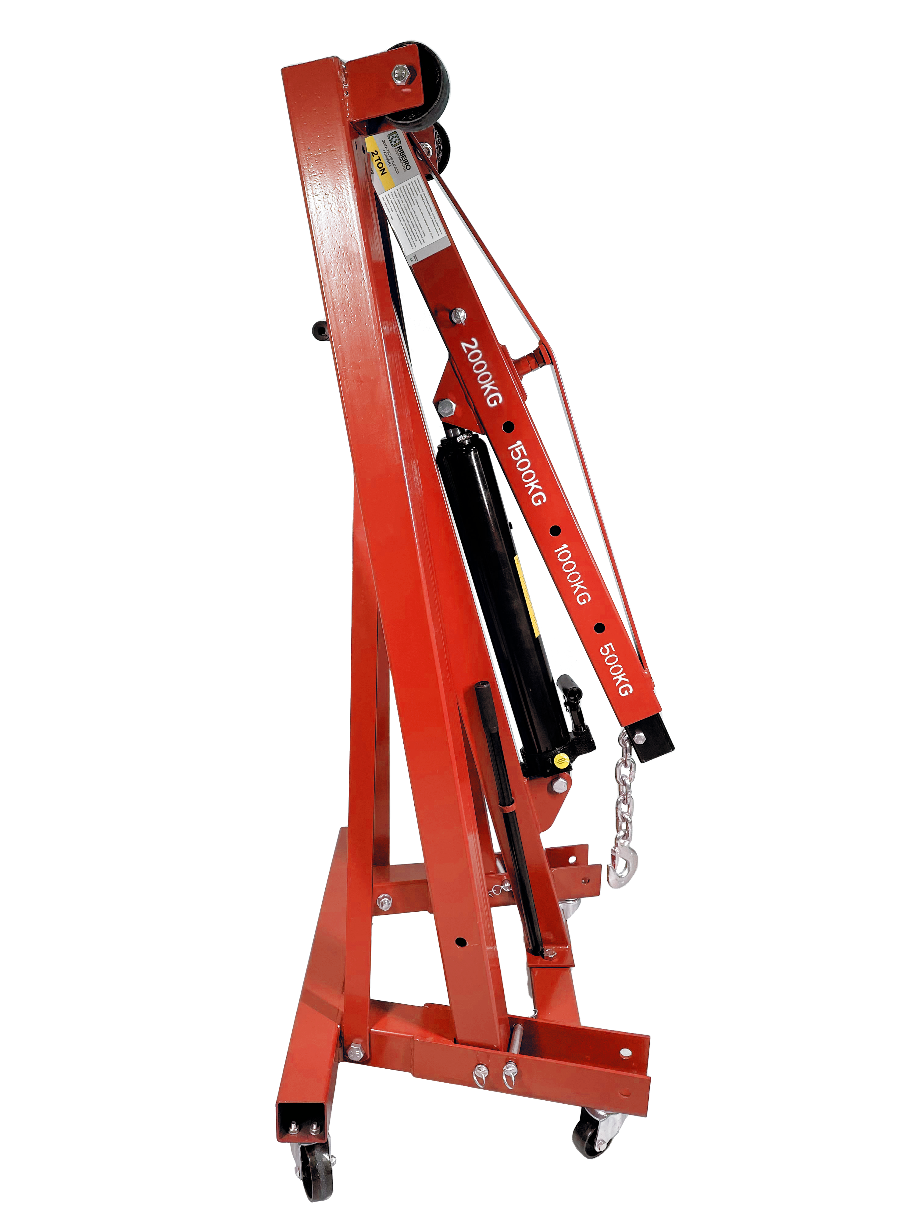 Guincho Hidráulico Dobrável 2 Ton – Vermelho