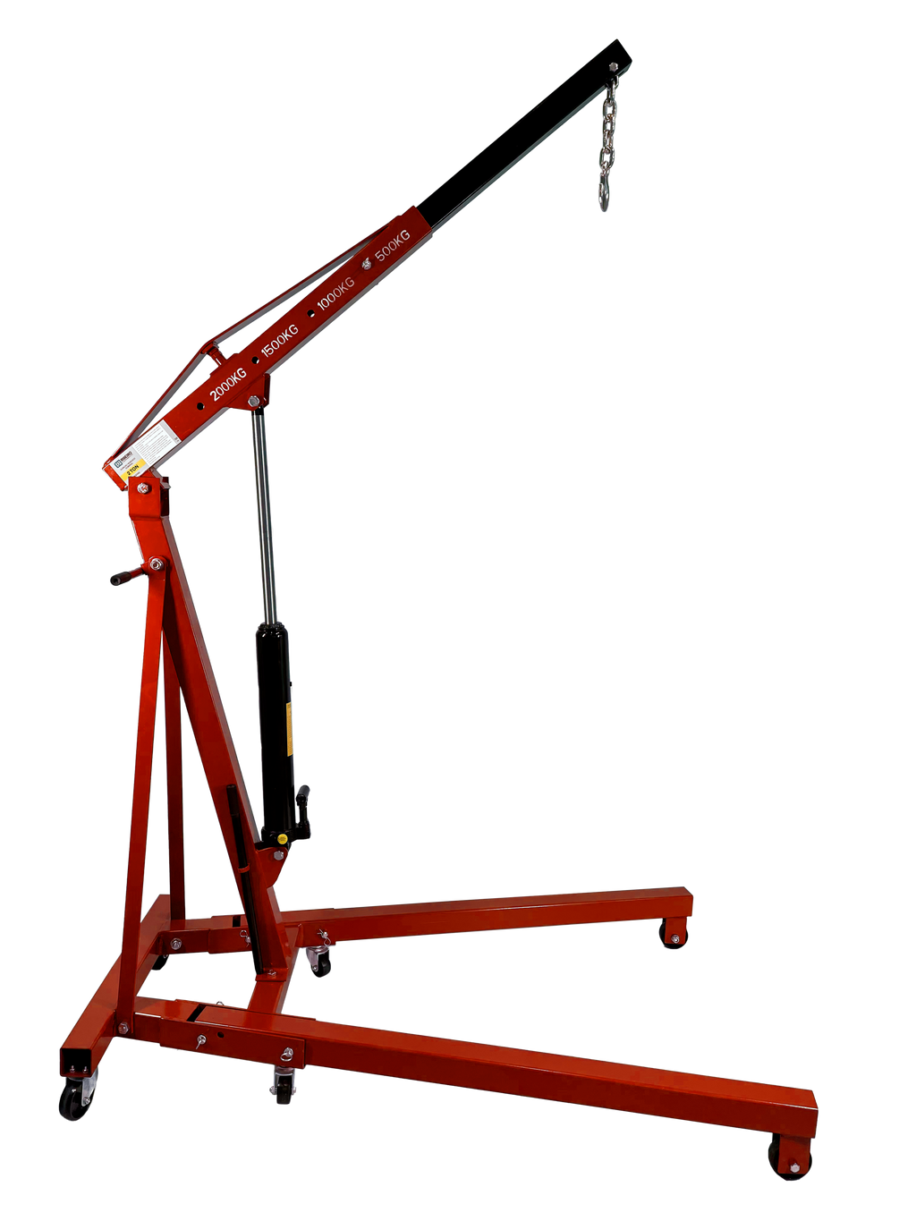 Guincho Hidráulico Dobrável 2 Ton – Vermelho