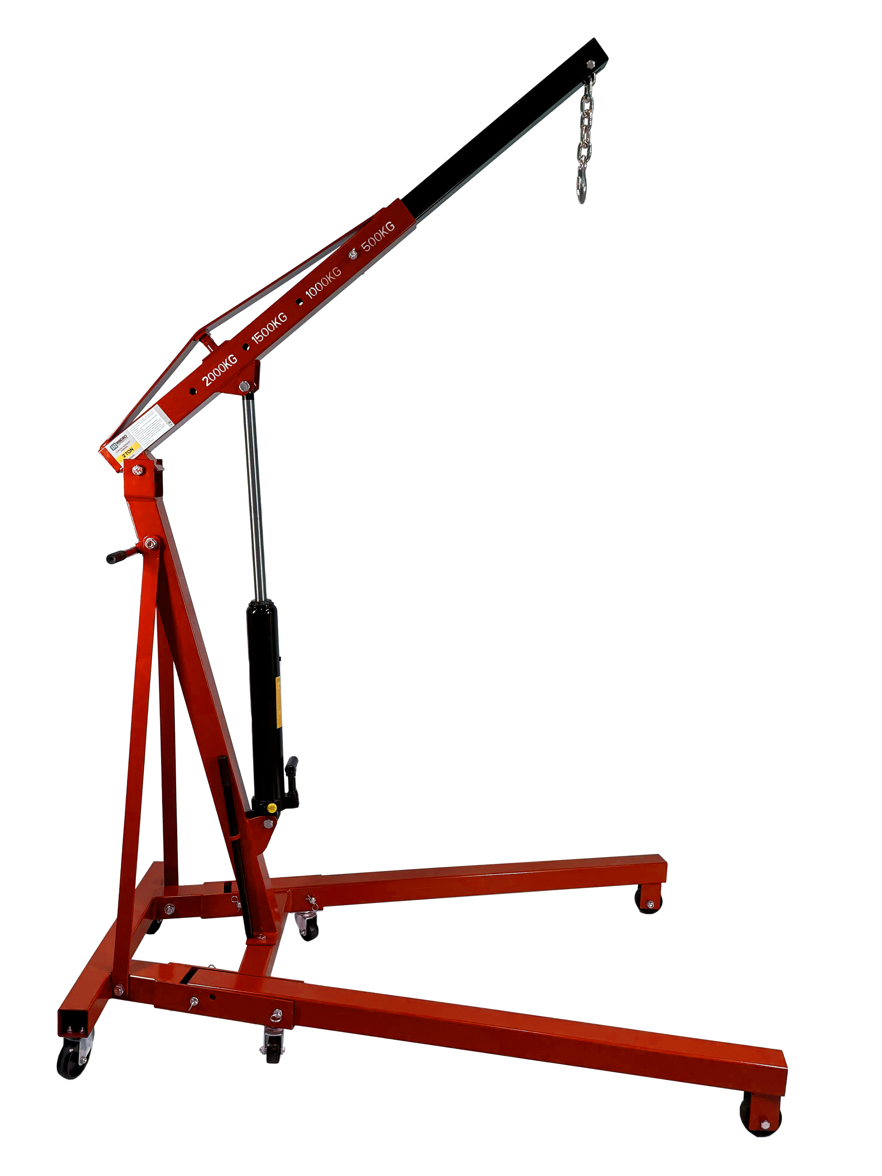 Guincho Hidráulico Dobrável 2 Ton – Vermelho