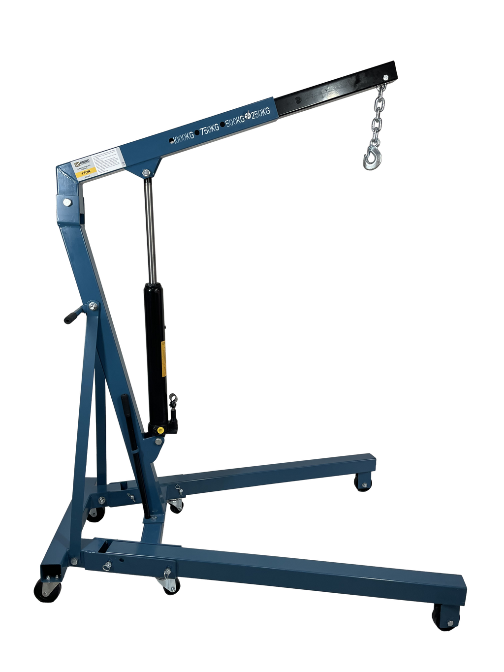 Guincho Hidráulico Dobrável 1 Ton – Azul