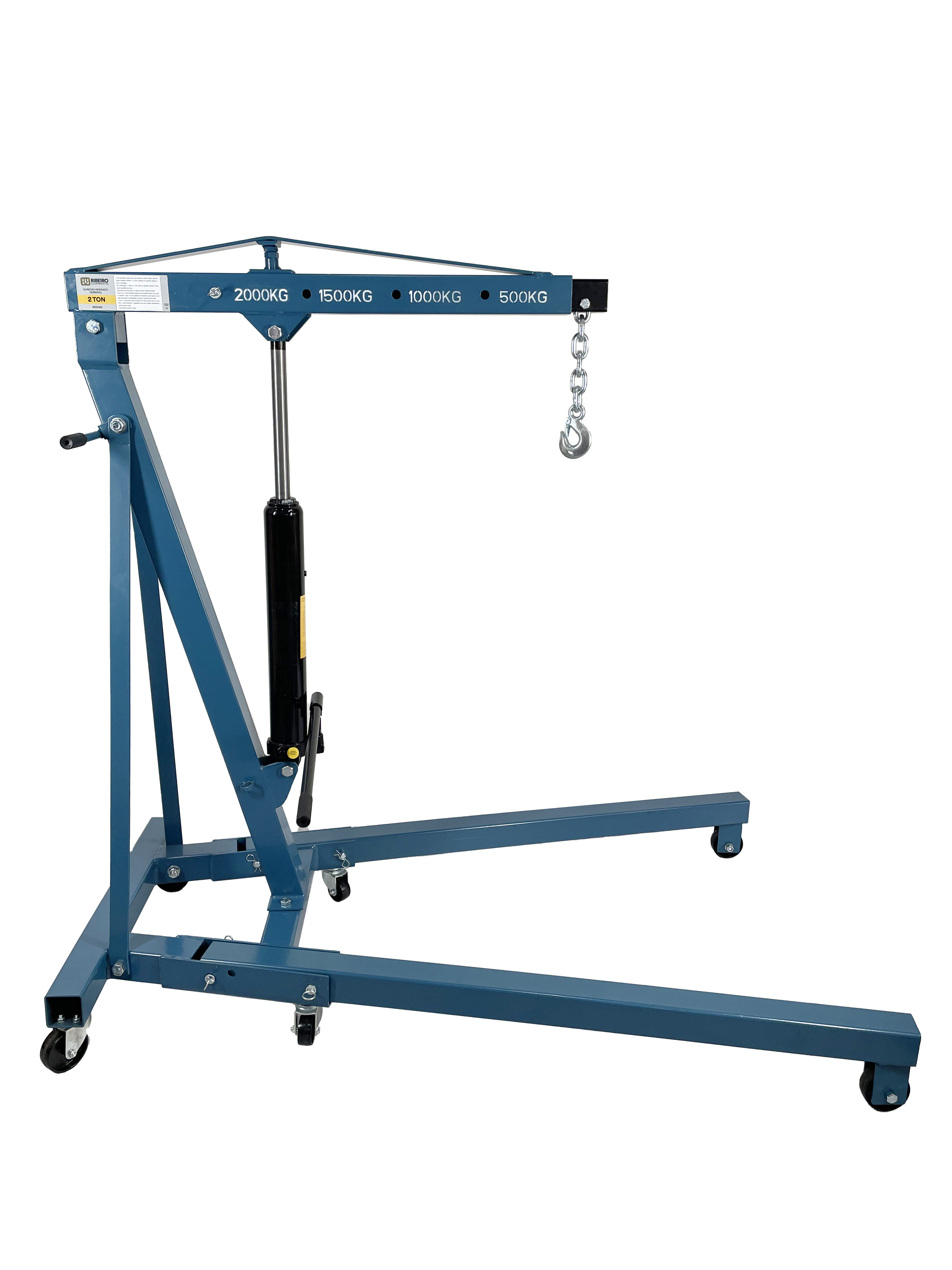 Guincho Hidráulico Dobrável 2 Ton – Azul