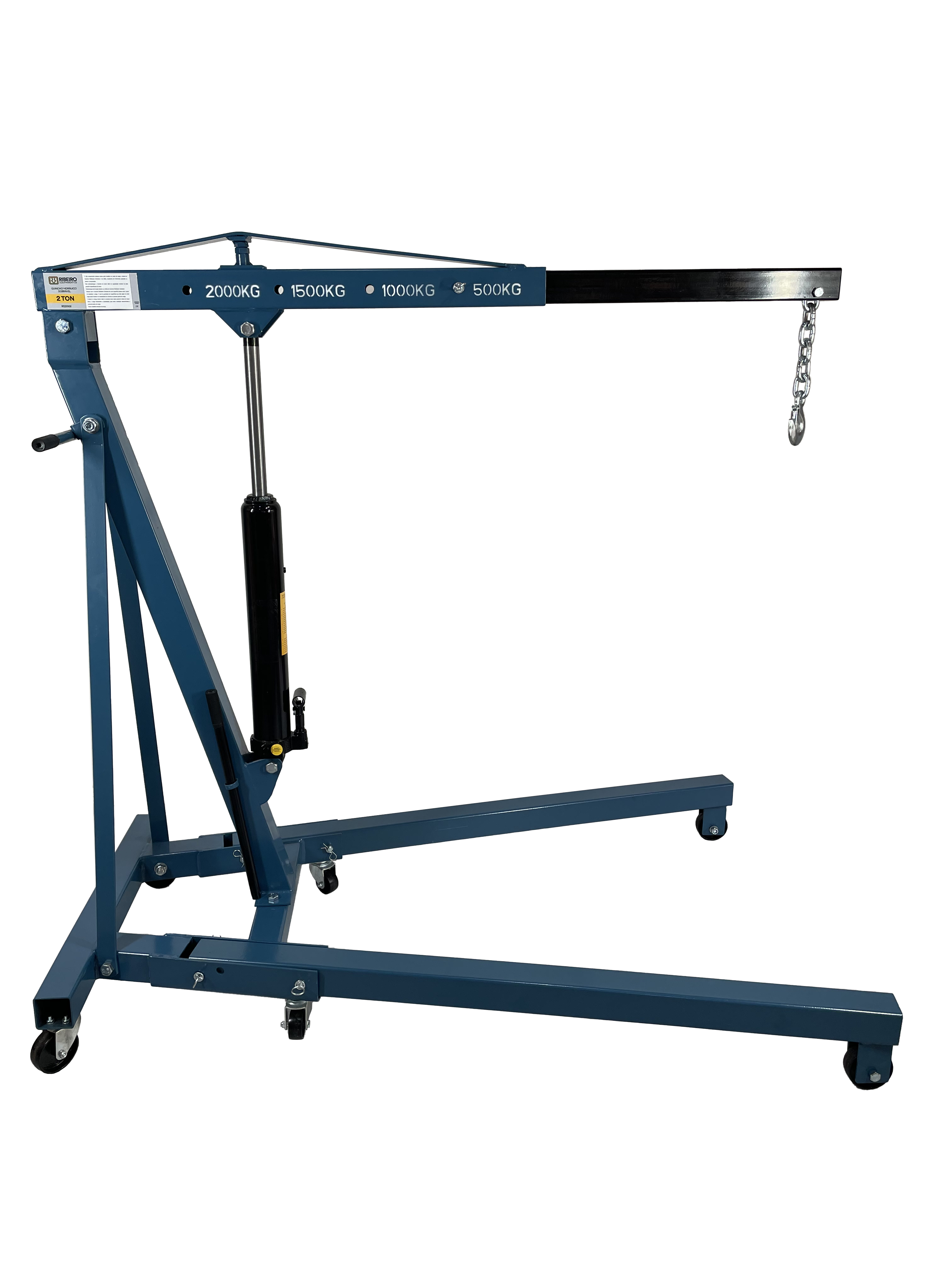 Guincho Hidráulico Dobrável 2 Ton – Azul