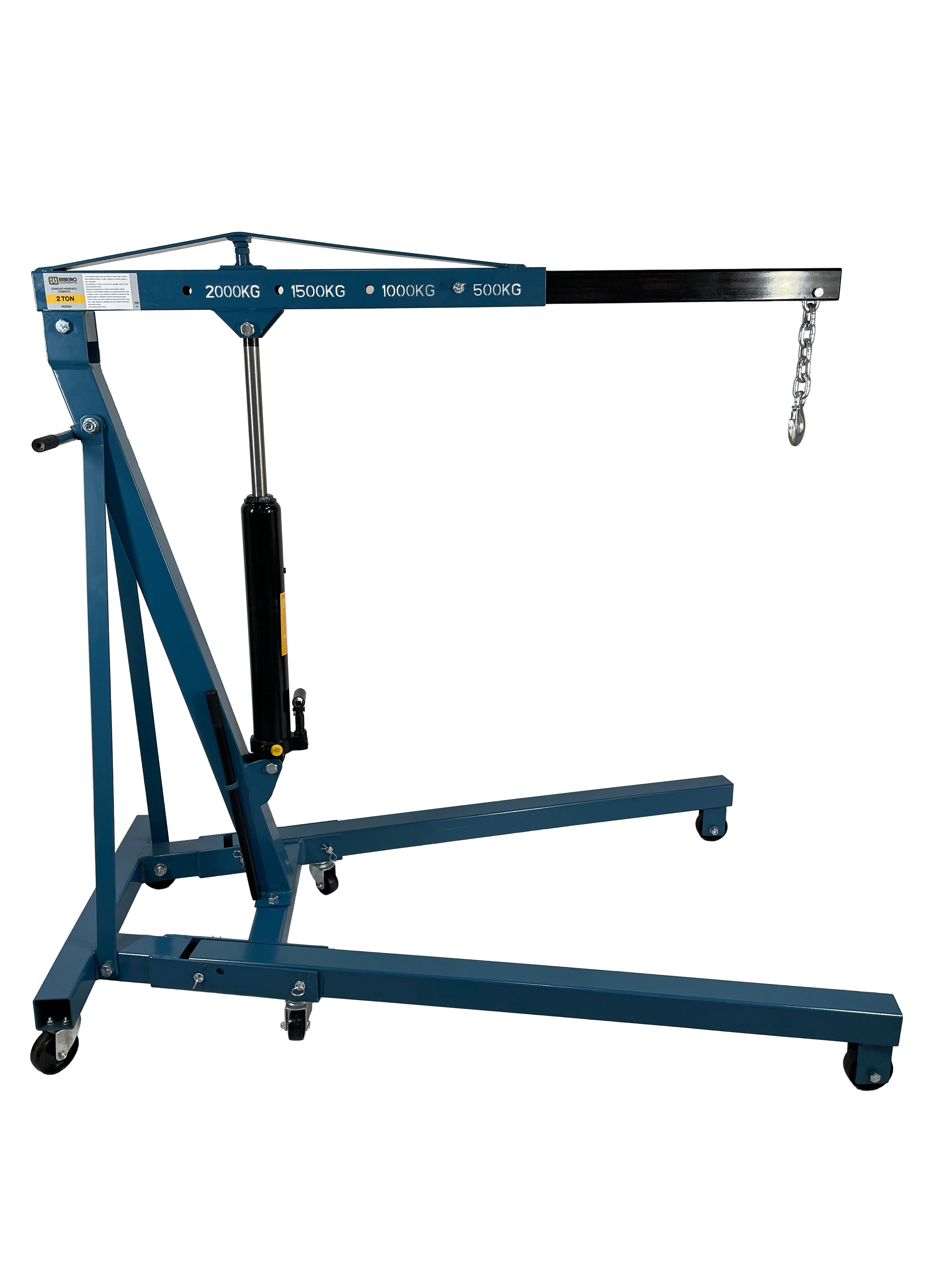 Guincho Hidráulico Dobrável 2 Ton – Azul