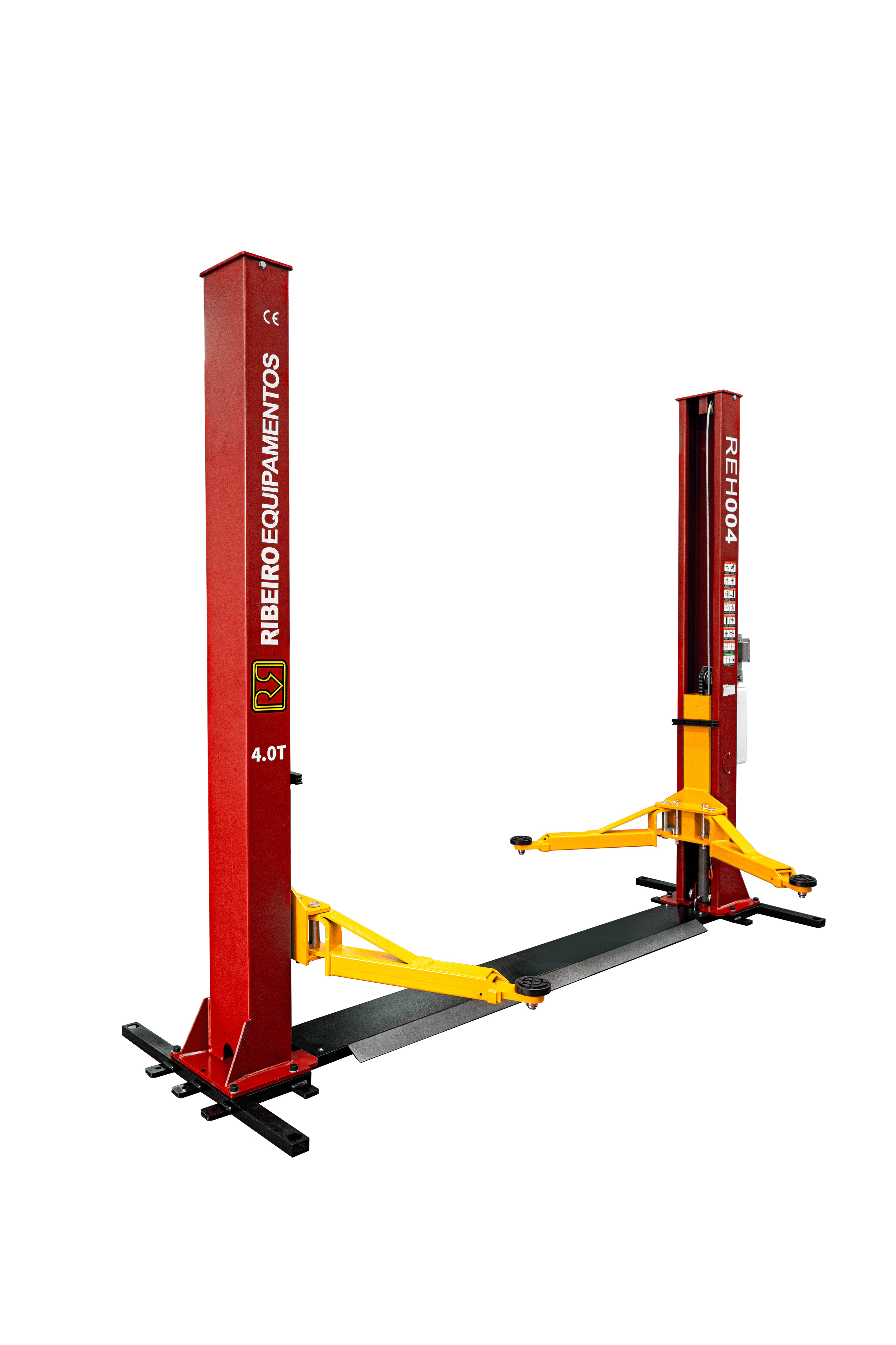 Elevador Automotivo 4.000 kg com Base – Vermelho