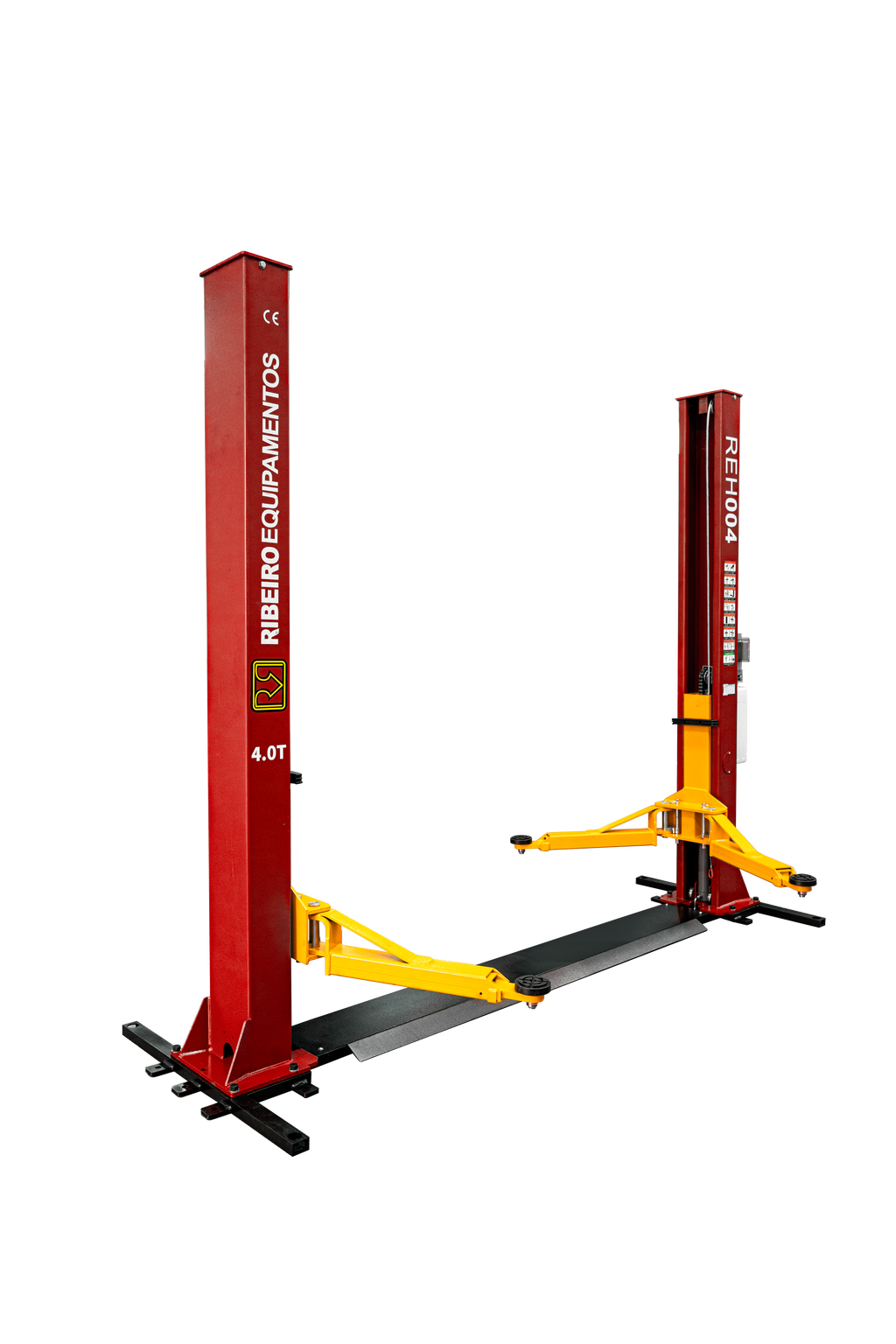 Elevador Automotivo 4.000 kg com Base – Vermelho