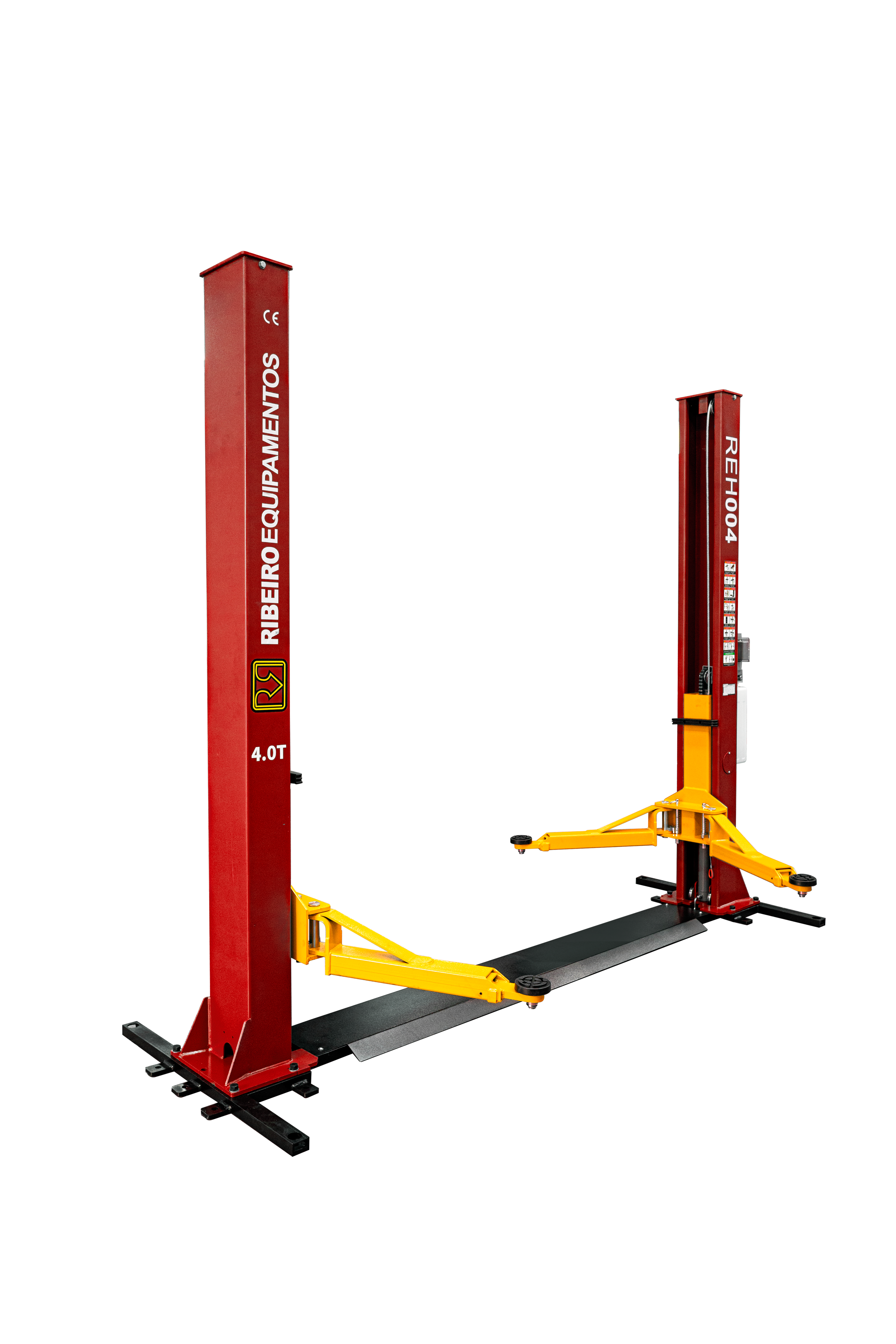 Elevador Automotivo 4.000 kg com Base – Vermelho