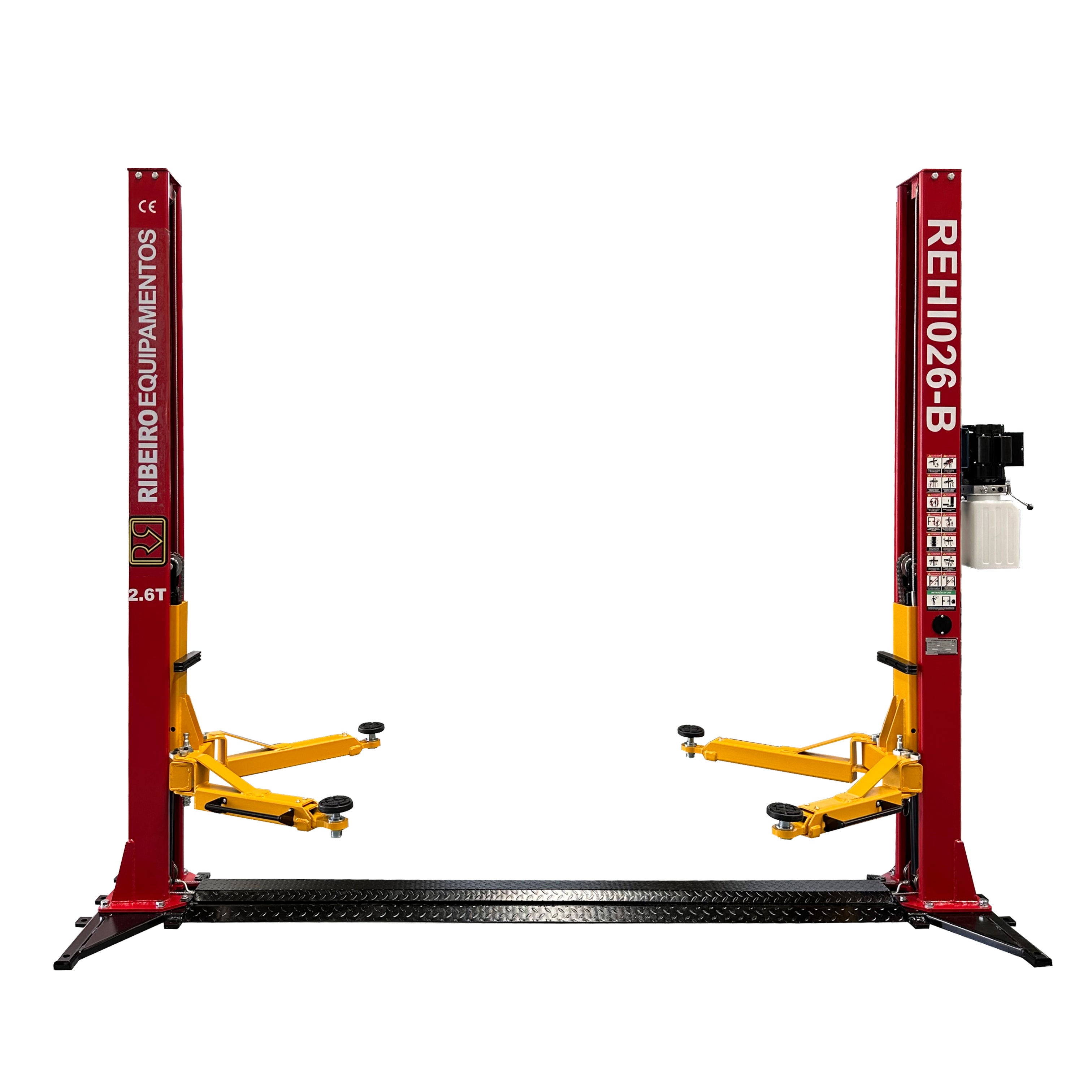 Elevador Automotivo 2.600 kg com Base – Vermelho