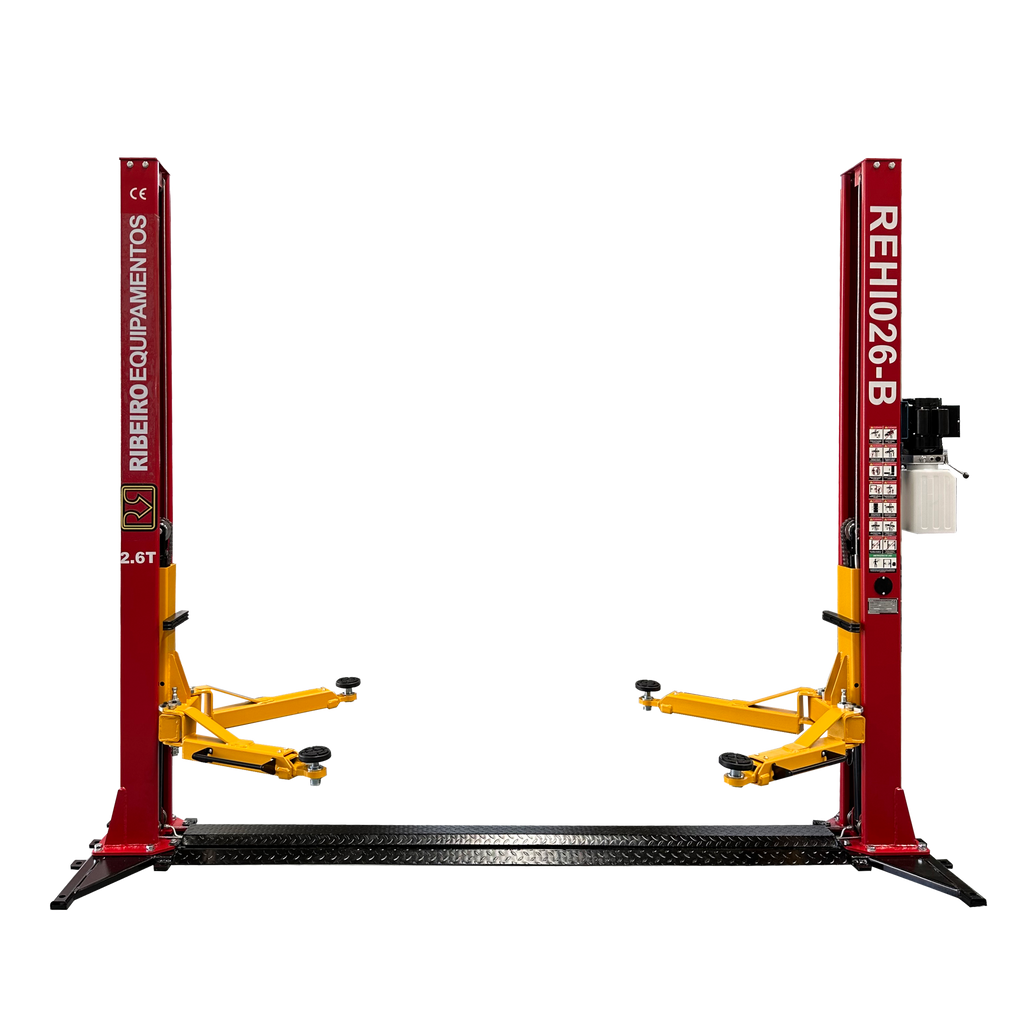 Elevador Automotivo 2.600 kg com Base – Vermelho