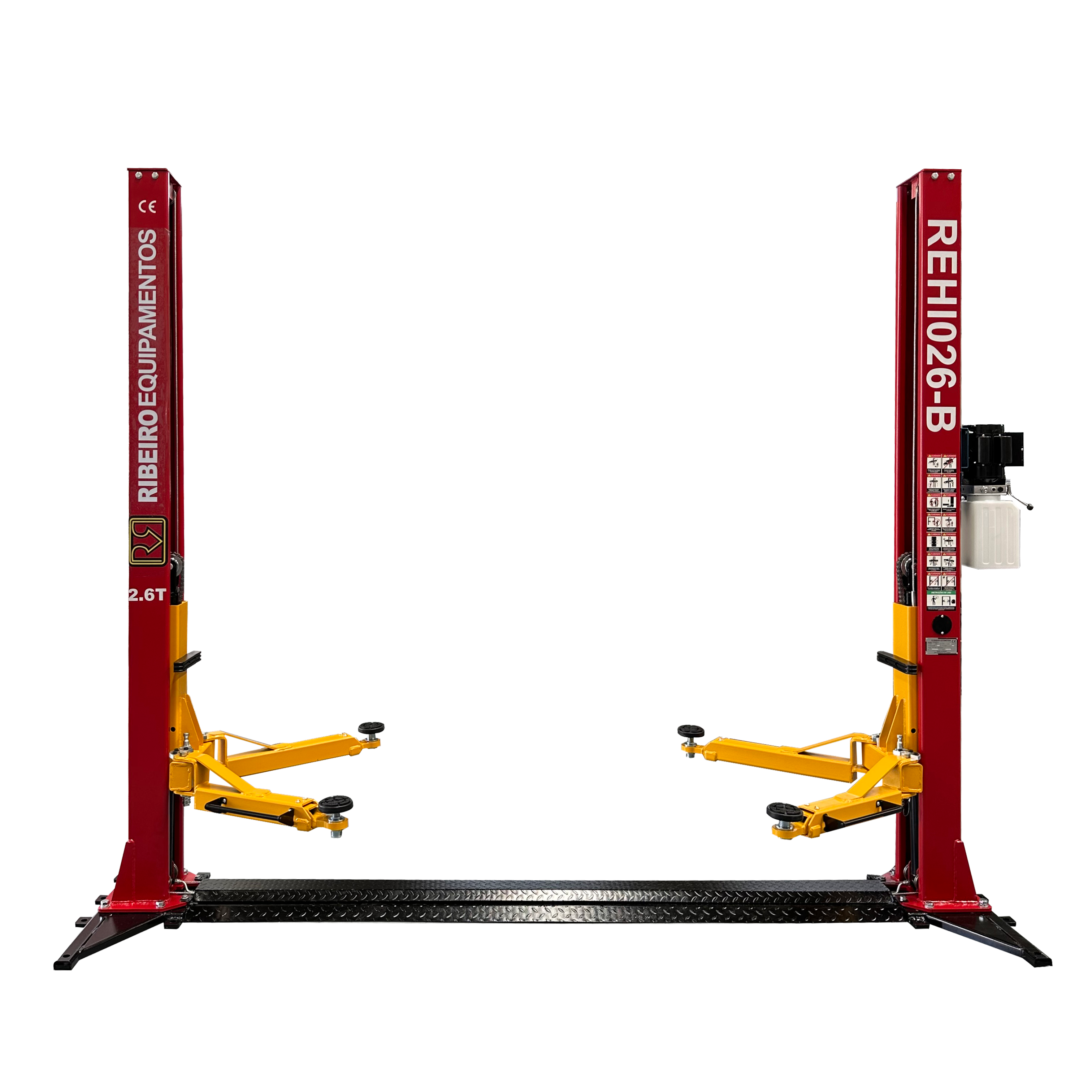 Elevador Automotivo 2.600 kg com Base – Vermelho