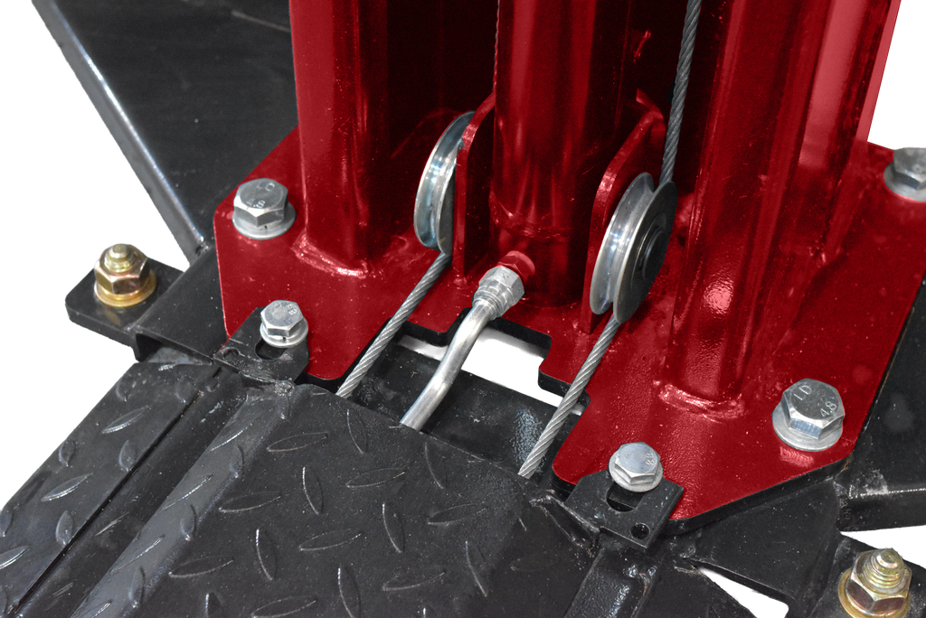 Elevador Automotivo 2.600 kg com Base – Vermelho