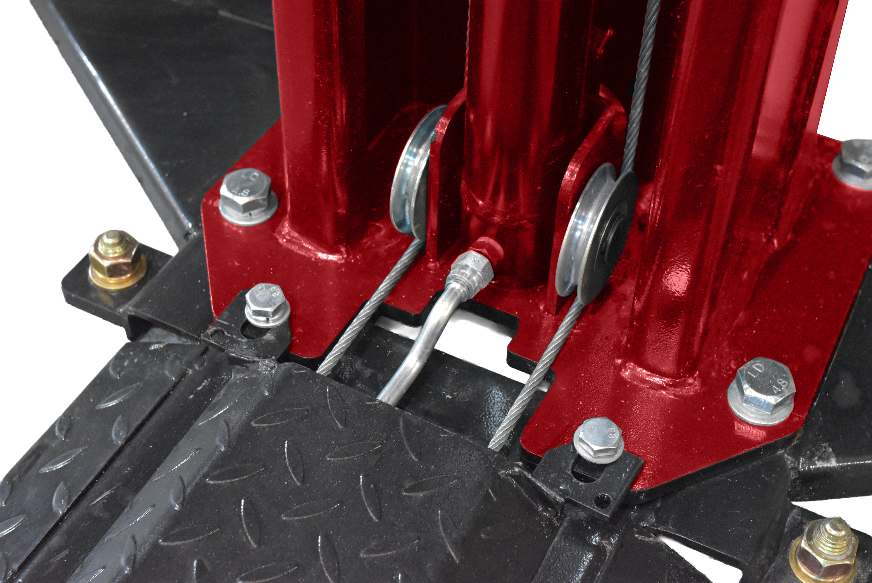 Elevador Automotivo 2.600 kg com Base – Vermelho