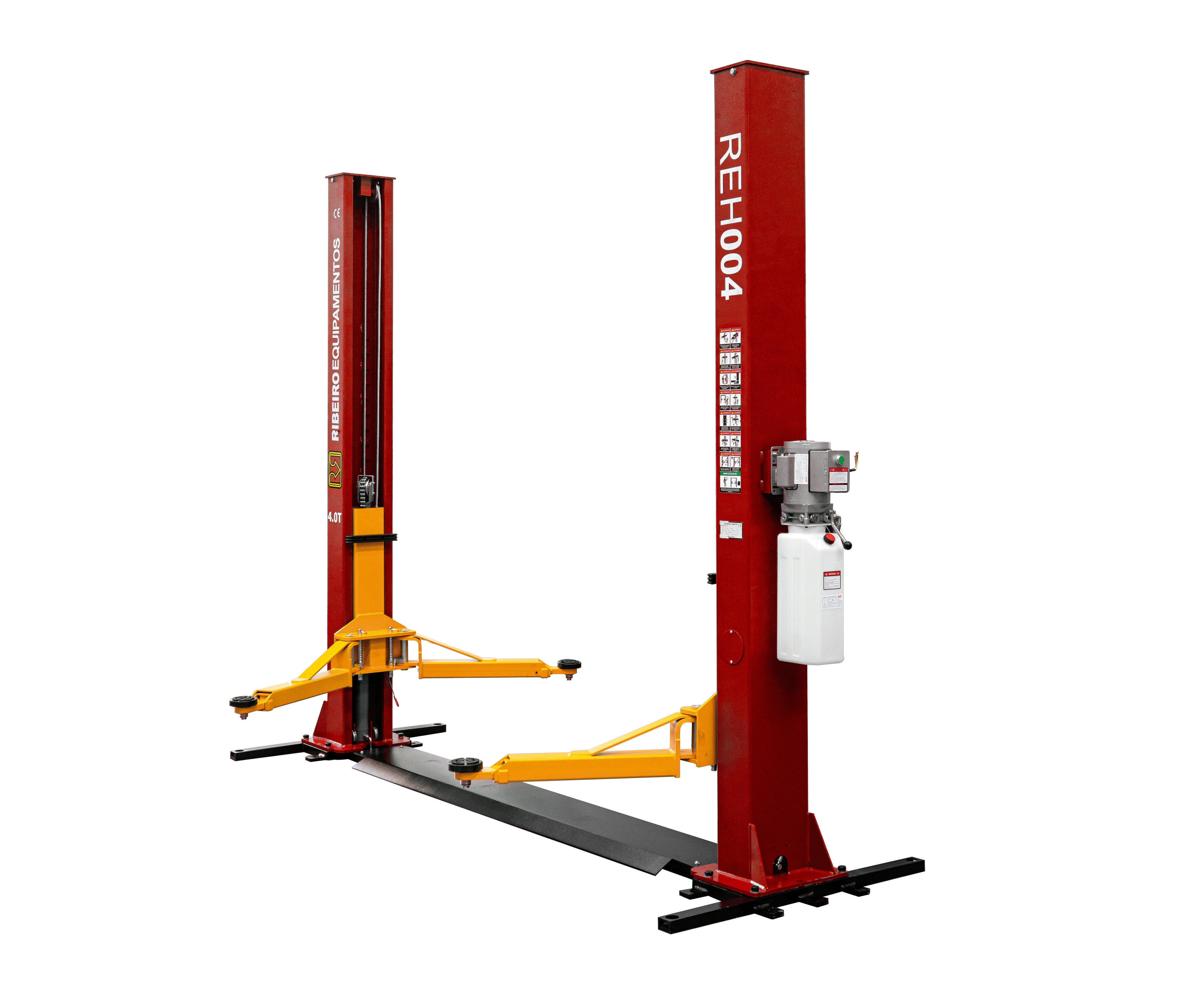 Elevador Automotivo 4.000 kg com Base – Vermelho